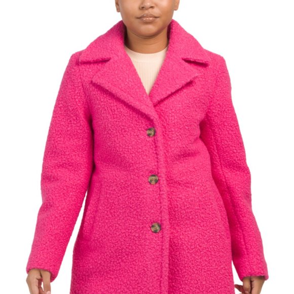 NEW BADGLEY MISCHKA Classic Walking Coat Fuchsia 561tn - Picture 1 of 4